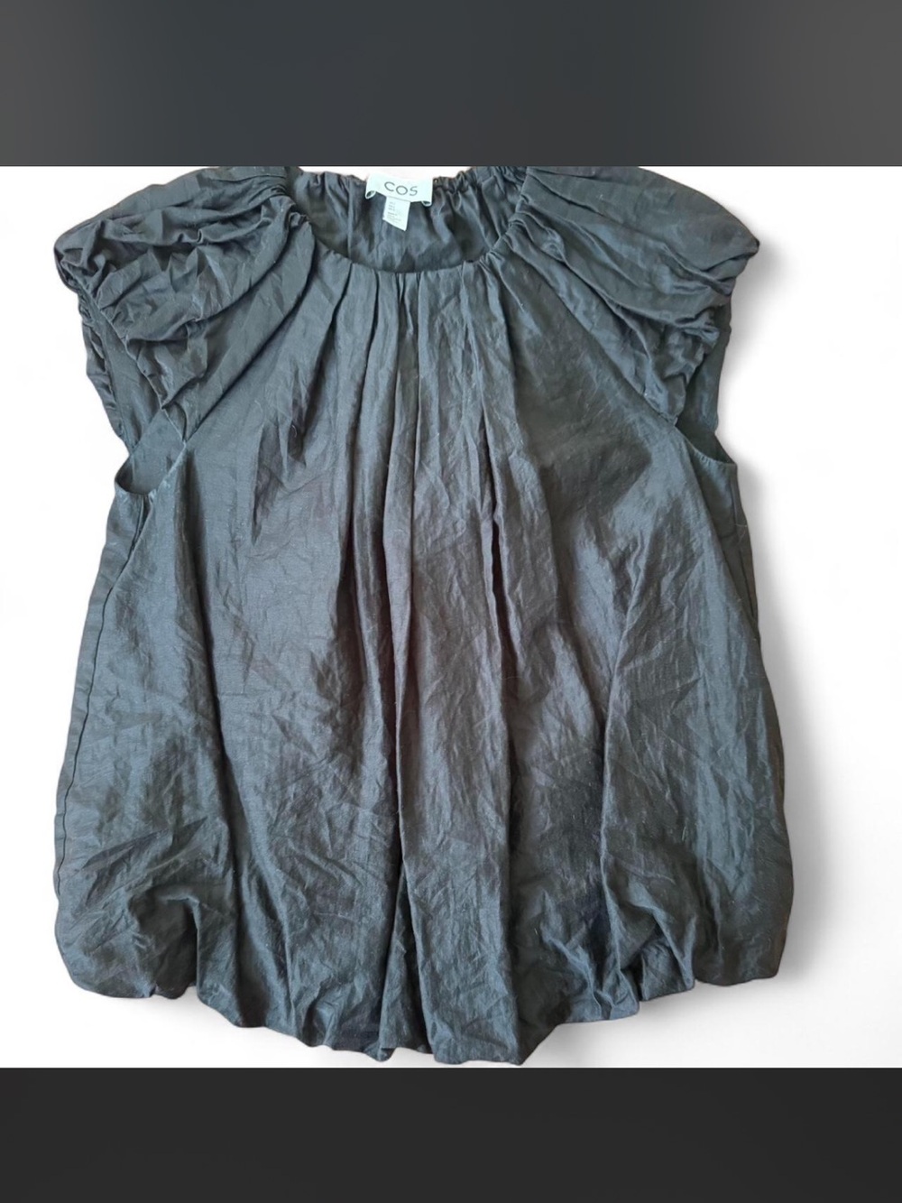 COS Linen Bubble Top
